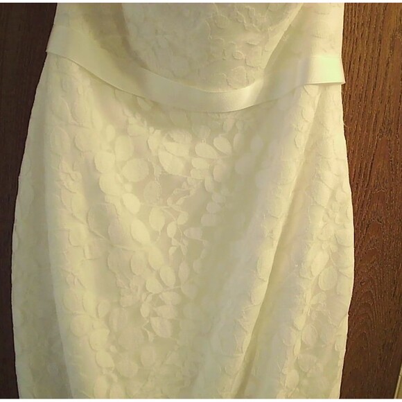 NWT Galina Davids Bridal Womens 6 Wedding Dress and Slip Lacy $600 MSRP - Picture 4 of 15